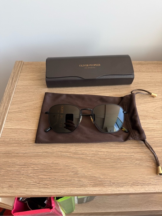 Oliver Peoples Black Frame Brown Lens Sunglasses main image 5